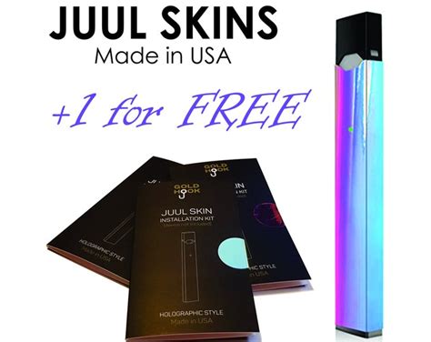 juul skins, holographic, quality, made in US, strong adhesive, 